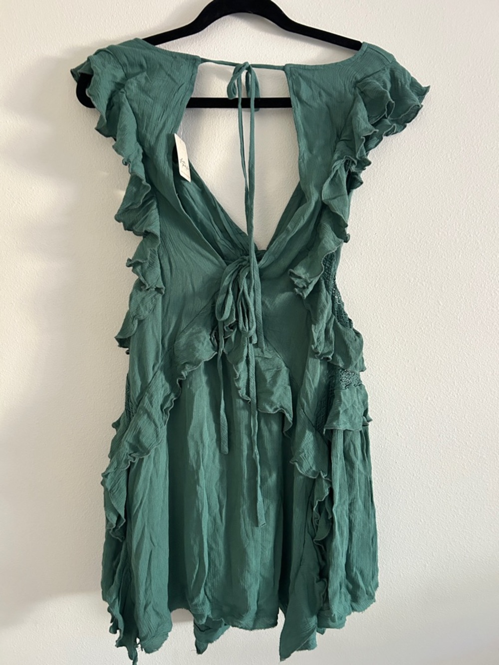 Free People more is more mini dress - frosty spruce NWT Medium - Picture 7 of 8